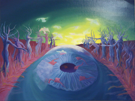 Tengerszem/ Tarn (olaj, vászon/oil on canvas, 60x80 cm)