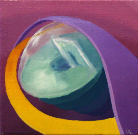 Kiút/ Way out (olaj, vászon/ oil on canvas, 20x20 cm)