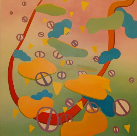 Nachost ettem/ I ate nachos olaj, vászon/ oil on canvas 95x95cm 2014. 05.