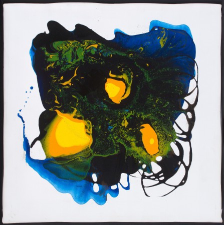 dandelion (akril, pvc, 41x41 cm)