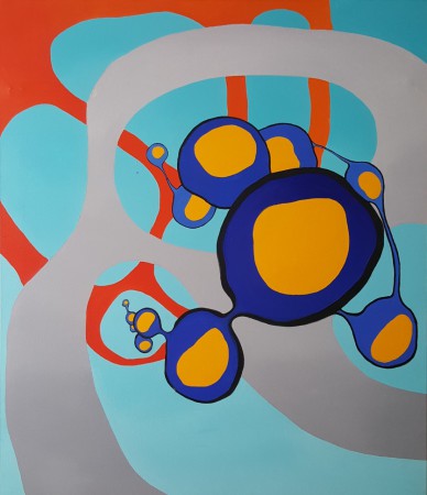 Csomag/ Package (olaj, vászon / oil on canvas 113x97 cm)