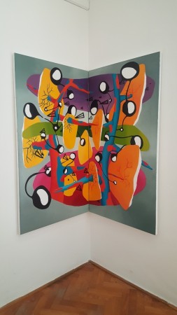 Inside and between (120x70cmx2, olaj,vászon/oil on canvas, 2019)